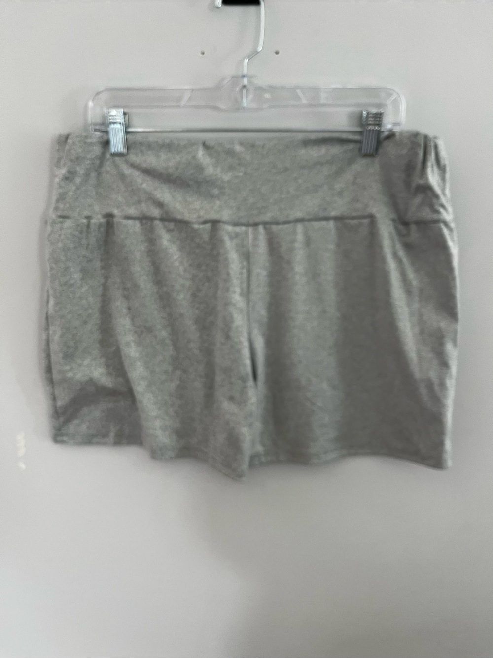 SHEIN Heather Gray Stretch Athletic Shorts